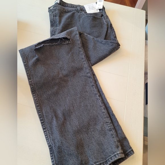 🆕️ Abercrombie & Fitch The 90s Straight Ultra High Rise Jeans - 36 Long - Picture 3 of 14